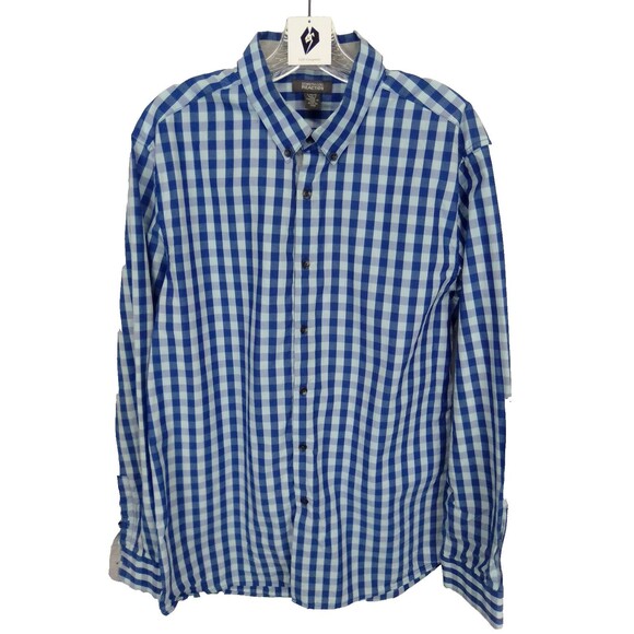 Reaction Kenneth Cole Men's Long Sleeve Preppy Collard Button Down Shirt Size L - Picture 7 of 7